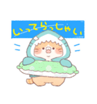 【夏】サメ！パーカー動物8（個別スタンプ：18）
