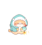 【夏】サメ！パーカー動物8（個別スタンプ：21）