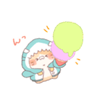 【夏】サメ！パーカー動物8（個別スタンプ：23）
