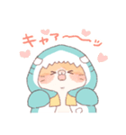 【夏】サメ！パーカー動物8（個別スタンプ：26）