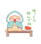 【夏】サメ！パーカー動物8（個別スタンプ：32）