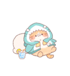 【夏】サメ！パーカー動物8（個別スタンプ：33）