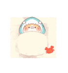 【夏】サメ！パーカー動物8（個別スタンプ：37）