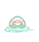 【夏】サメ！パーカー動物8（個別スタンプ：38）