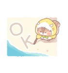 【夏】サメ！パーカー動物9（個別スタンプ：2）