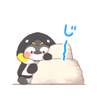 【夏】ペンギン！パーカー動物（個別スタンプ：14）