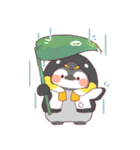 【夏】ペンギン！パーカー動物（個別スタンプ：30）