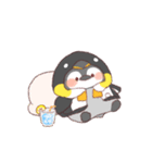【夏】ペンギン！パーカー動物（個別スタンプ：33）