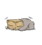 でかくまさんちびねこさん（個別スタンプ：17）