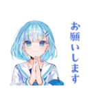 委員会連絡の丁寧敬語★女子高生（個別スタンプ：40）