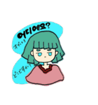 ハングルガール＿（個別スタンプ：27）