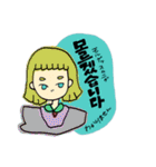 ハングルガール＿（個別スタンプ：38）