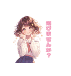 丁寧な♡女の子スタンプ（個別スタンプ：7）