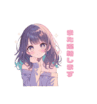 丁寧な♡女の子スタンプ（個別スタンプ：29）