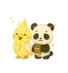 ドラゴンとアルビとパンダ 3（個別スタンプ：3）