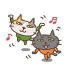 ねこがいる。前を向くの。（個別スタンプ：8）