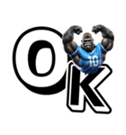 ゴリラ×サッカー！第七弾！デカ文字！（個別スタンプ：9）