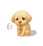 ふわもこ犬の色々使える基本スタンプ16種（個別スタンプ：7）