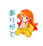 ポップな女の子の体調連絡（個別スタンプ：3）
