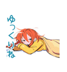 ポップな女の子の体調連絡（個別スタンプ：6）