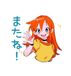 ポップな女の子の体調連絡（個別スタンプ：17）