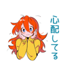 ポップな女の子の体調連絡（個別スタンプ：20）