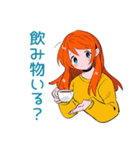 ポップな女の子の体調連絡（個別スタンプ：23）