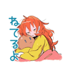 ポップな女の子の体調連絡（個別スタンプ：24）