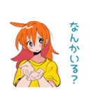 ポップな女の子の体調連絡（個別スタンプ：28）