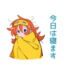 ポップな女の子の体調連絡（個別スタンプ：34）