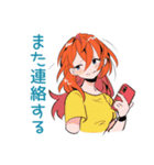 ポップな女の子の体調連絡（個別スタンプ：36）