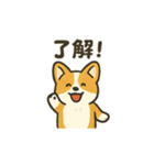 もふもふコーギーのスタンプセット（個別スタンプ：4）