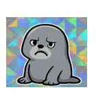 キラキラシール風アシカ@SFW（個別スタンプ：4）