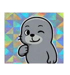 キラキラシール風アシカ@SFW（個別スタンプ：5）