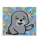 キラキラシール風アシカ@SFW（個別スタンプ：7）