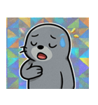 キラキラシール風アシカ@SFW（個別スタンプ：10）