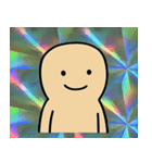 キラキラシール風のっぺらぼう@SFW（個別スタンプ：1）