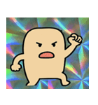 キラキラシール風のっぺらぼう@SFW（個別スタンプ：3）