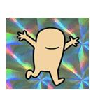 キラキラシール風のっぺらぼう@SFW（個別スタンプ：4）