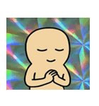 キラキラシール風のっぺらぼう@SFW（個別スタンプ：9）
