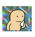 キラキラシール風のっぺらぼう@SFW（個別スタンプ：12）