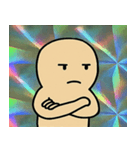 キラキラシール風のっぺらぼう@SFW（個別スタンプ：28）