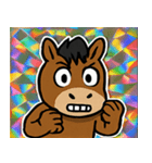 ゆめピカうまっこ団@SFW（個別スタンプ：3）