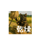 台湾猫の米作りと日本酒造り（日本語）（個別スタンプ：12）