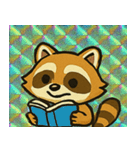 キラキラシール風アライグマ@SFW（個別スタンプ：12）