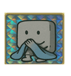 キラキラシール風ぬりかべ守護獣@SFW（個別スタンプ：4）