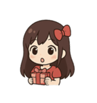 七夕の女の子物語（個別スタンプ：4）