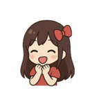 七夕の女の子物語（個別スタンプ：7）