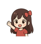 七夕の女の子物語（個別スタンプ：8）