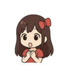 七夕の女の子物語（個別スタンプ：9）